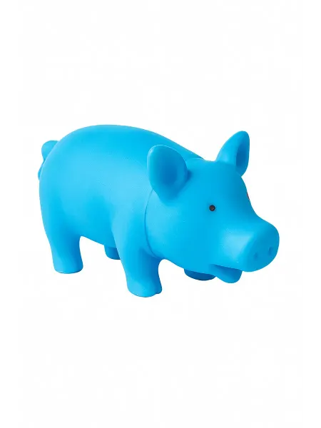 Игрушка свинка антистресс синяя 11 см
