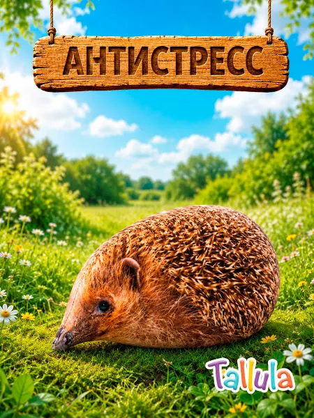 Tallula Ежик европейский подушка антистресс мягкая игрушка, 20 см