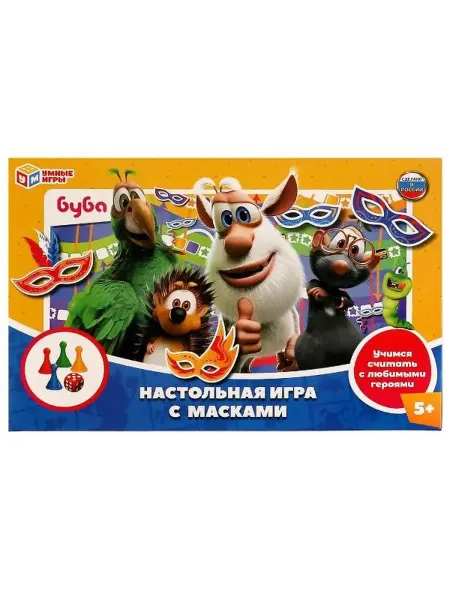 Умные игры Настольная игра ходилка Буба, с масками