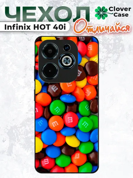 CloverCase Чехол на Infinix Hot 40i с принтом