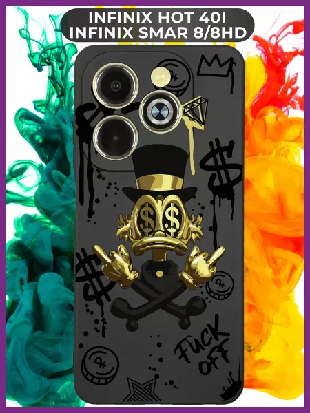 WoodyShop Чехол на Infinix HOT 40i силиконовый с принтом