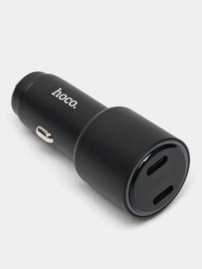 Автомобильное зарядное устройство "Hoco NZ3 Clear way PD", 40W, синей светодиодной подсветкой