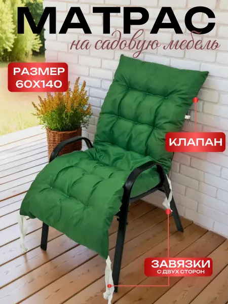 АЕтекс Подушка матрас на садовое кресло