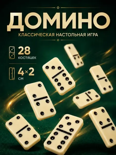 Сималенд Домино классическое Время игры 28 шт