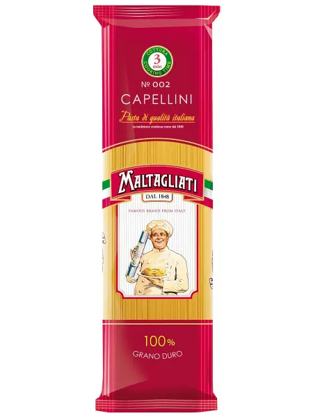 Maltagliati Макаронные изделия 002 спагетти тонкие, 450г