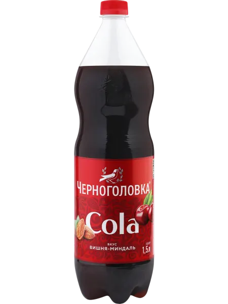 Черноголовка Лимонад Кола Вишня-миндаль ПЭТ (Россия) 1.5L