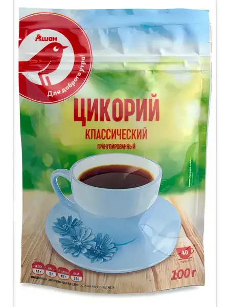 Цикорий растворимый АШАН гранулированный 100 г