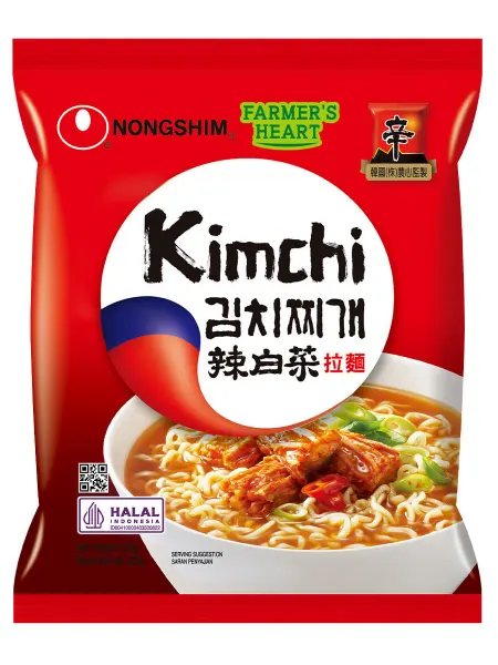 Nongshim Лапша быстрого приготовления Кимчи Рамен, 120 г