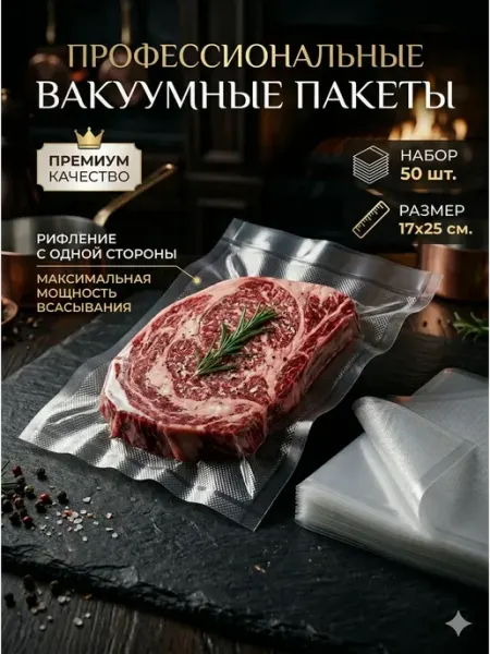 Сима-Ленд & UPAK LAND Пакеты для вакууматора универсальные 17х25 см 50 шт