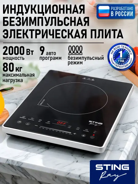 STINGRAY Электрическая индукционная безимпульсная плитка, 2000