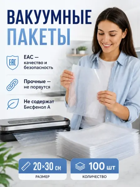 Beauty Point Пакеты для вакууматора 20х30 см 100 штук