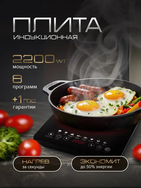 OULEMEI Индукционная плита настольная 2200 вт