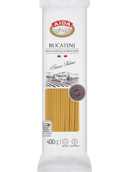 Макароны AIDA Bucatini Букатини, 400г