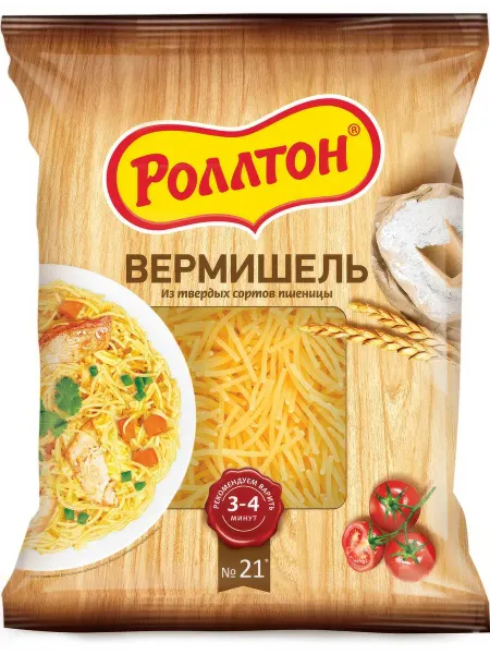 Роллтон Макароны вермишель группа А высший сорт, 400г