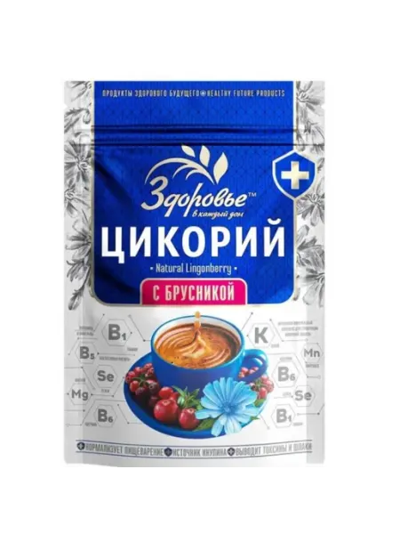 ЗДОРОВЬЕ Цикорий с брусникой. 85 г