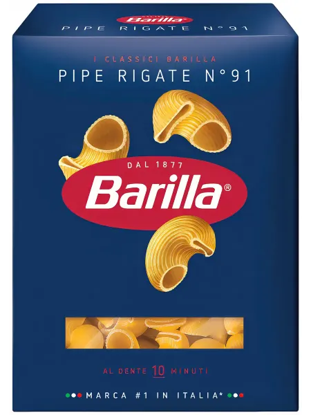Макаронные изделия Barilla Pipe Rigate n.91 Пипе ригате