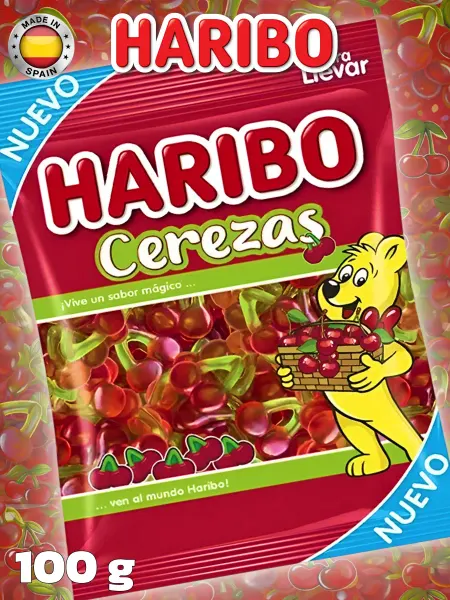 Haribo Жевательный мармелад Харибо Клубника, Cerezas