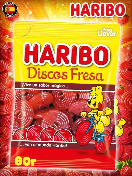 Haribo Жевательный мармелад Харибо спираль, Discos Fresa