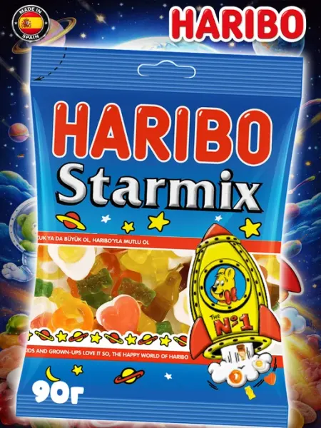 Haribo Жевательный мармелад Харибо микс, Starmix