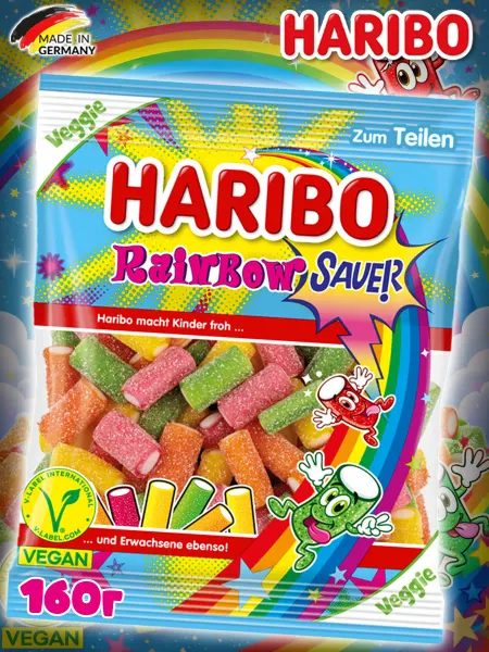 Haribo Жевательный Мармелад Харибо Кислые палочки