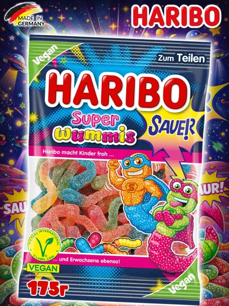 Haribo Жевательный Мармелад Харибо Кислые Червячки