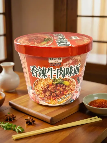 Leiqia Лапша сo вкусом острой говядины, 119 гр