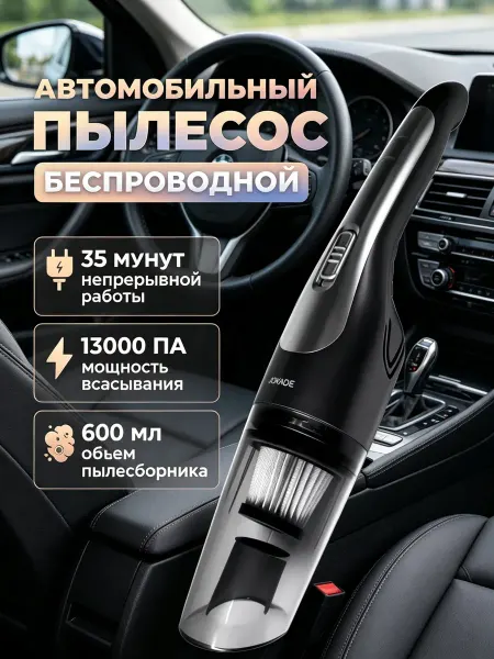 Профессиональная Пылесос для автомобиля на аккумуляторе