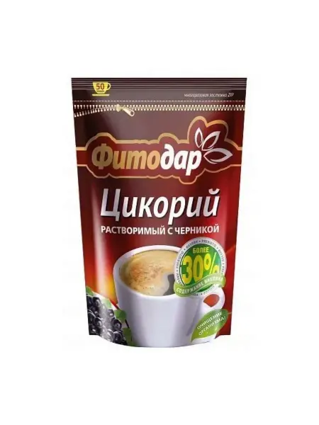 ФИТОДАР Цикорий растворимый с черникой, 100 гр