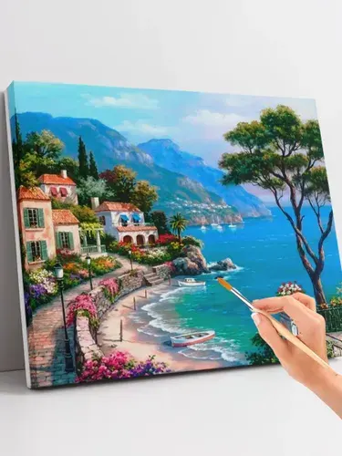 Картина по номерам 40x50 "Бухта"