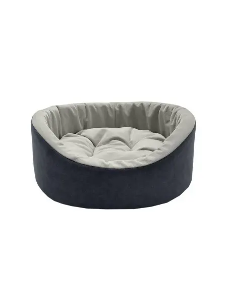 HomePet Лежак для домашних животных, серо-белый, 49х43х17см