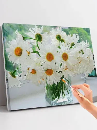 Картина по номерам 40x50см Ромашки
