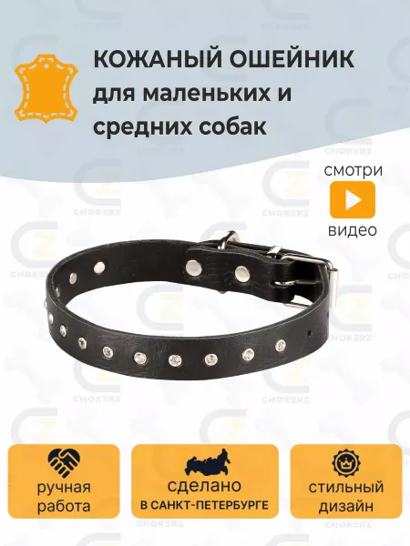 CHOKERZ Ошейник для собак мелких и средних пород 27-33 см