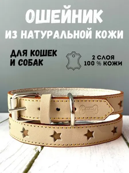 Wonderdog кожаный ошейник для собак мелких и средних пород