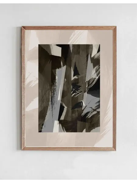 Onllyart Постер Абстрактные мазки кистью 76X 40x50