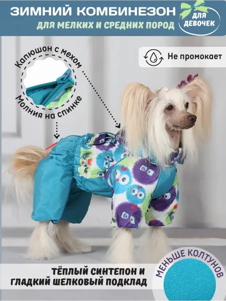 ForMyDogs Зимний комбинезон для собак мелких пород