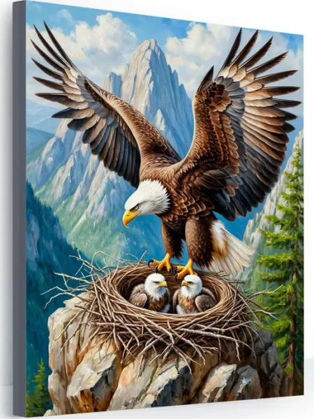 Art-Hobby-Market Картина на стену для интерьера орел 40x50
