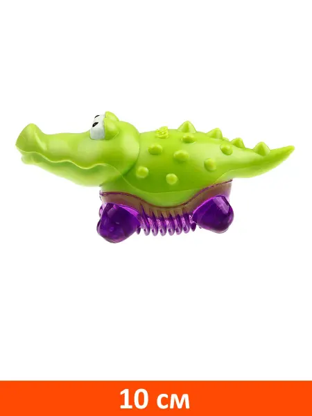 Gigwi Игрушка Suppa Puppa крокодильчик для собак с пищалкой 10 см