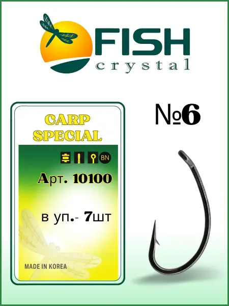 Fish Crystal Крючок рыболовный Carp Special 10100 №2