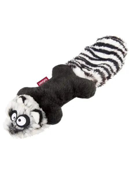 Gigwi Игрушка Plush Friendz енот для собак с пищалкой 24 см