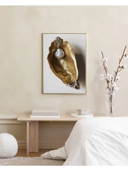 Onllyart Постер 40x50 золотая ракушка