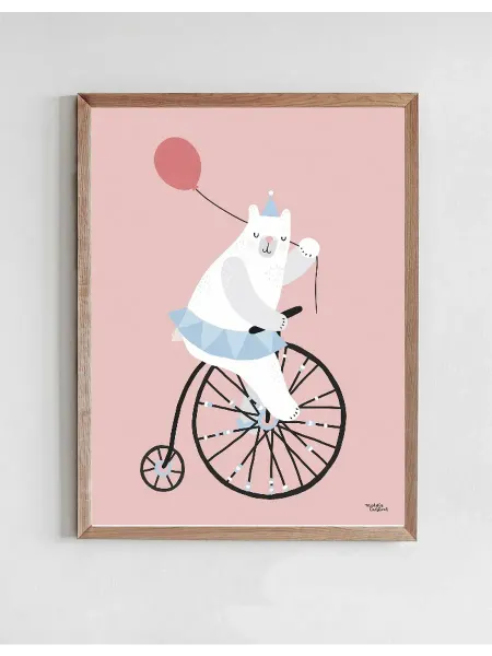 Onllyart Постер Велосипедный медведь 40x50