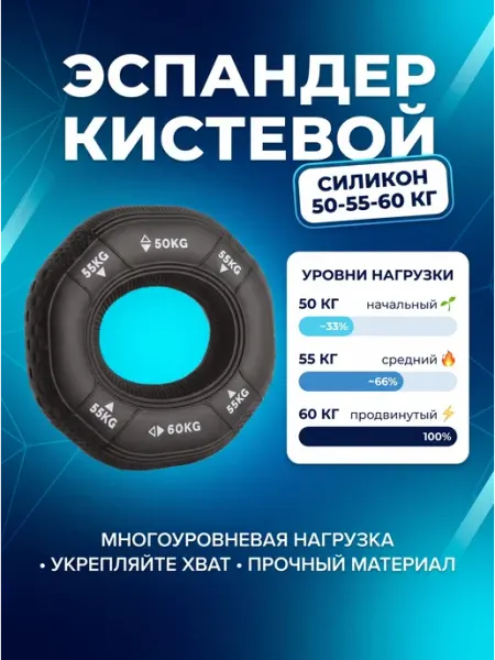 FEMELY & ST Эспандер кистевой мужской для рук резиновый 50 - 60 кг