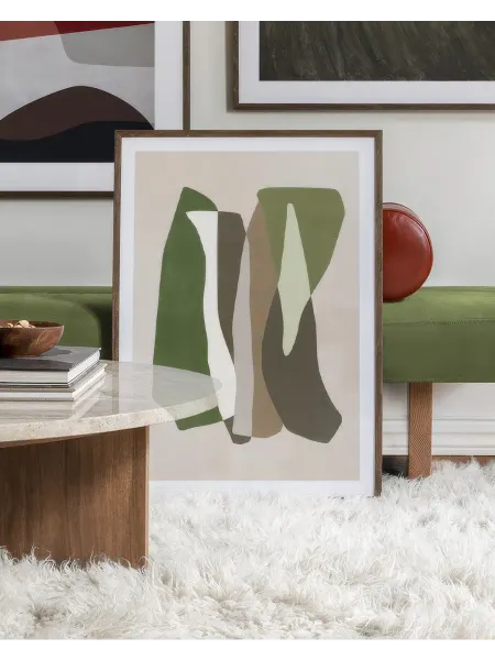 Onllyart Постер 40x50 Зеленая графическая форма №2