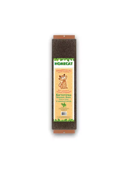 Homecat Венге когтеточка с кошачьей мятой большая, 70х14 см