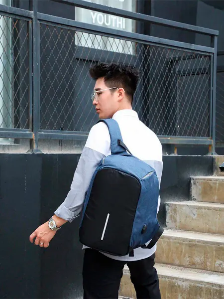 Style of bags Рюкзак городской для ноутбука с USB синий