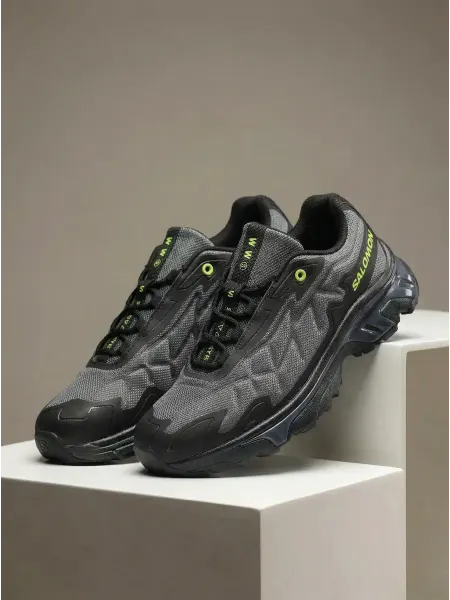 Fashion&Feet Кроссовки Salomon XT-6 серые с неоновым для трейла