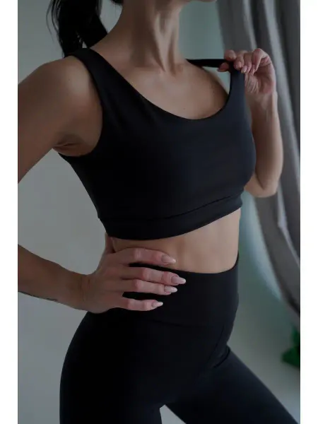 Kseniaesm_fitwear кроп топ женский спортивный базовый