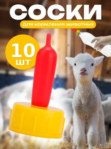 Lackiluxe Соска крышка на бутылку для животных 10шт