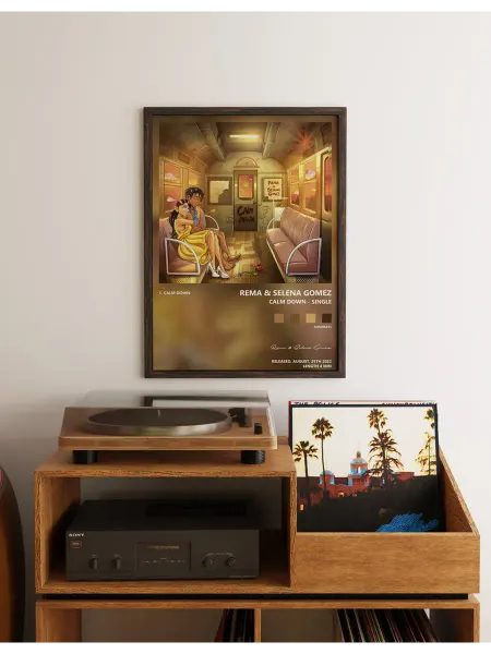 Postersbase Постер Rema Selena Gomez - Calm Down - Single 40x60