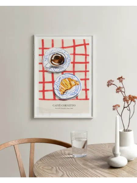 Onllyart Постер 40x60 круассан кофе